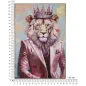 OBRAZ NA PŁÓTNIE KING -A- W RAMIE 82X4,5X122 cm